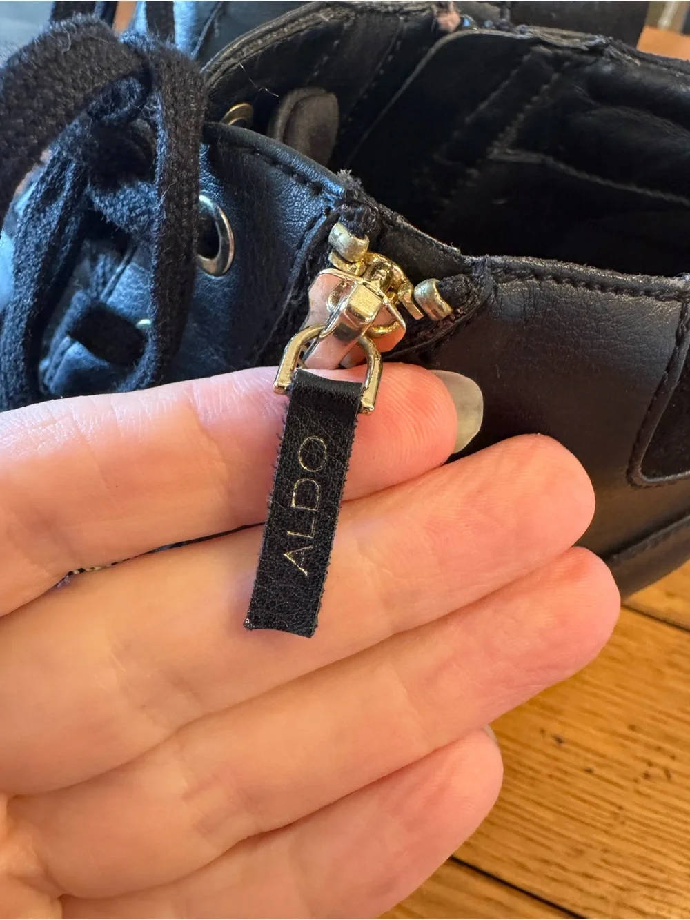 Aldo Kaia black wedge sneakers- size 11
